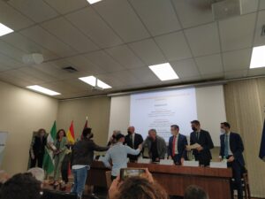 Entrega de los ganadores de las olimpiadas